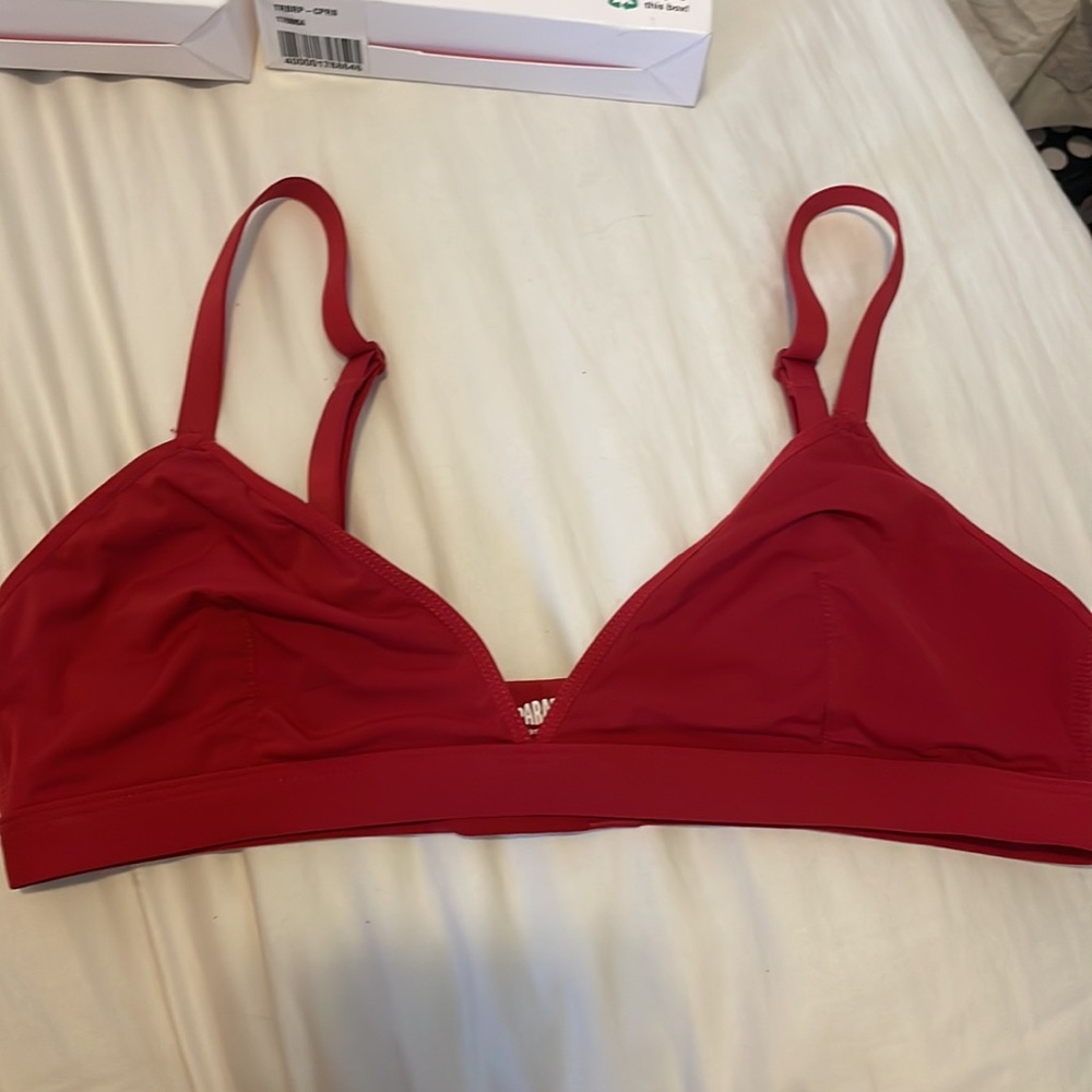 Red Parade Triangle Bralette